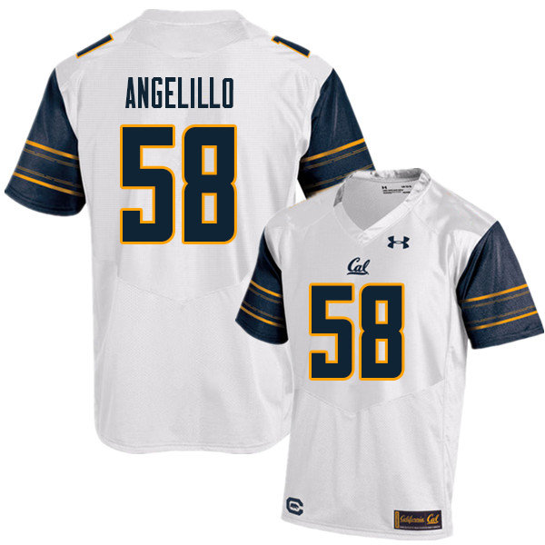Men #58 Zach Angelillo Cal Bears UA College Football Jerseys Sale-White - Click Image to Close
